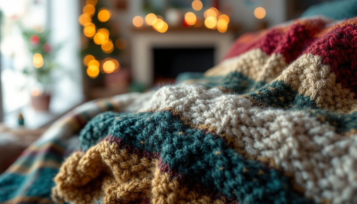 Comment réaliser un plaid en grosse maille chez soi : guide pratique