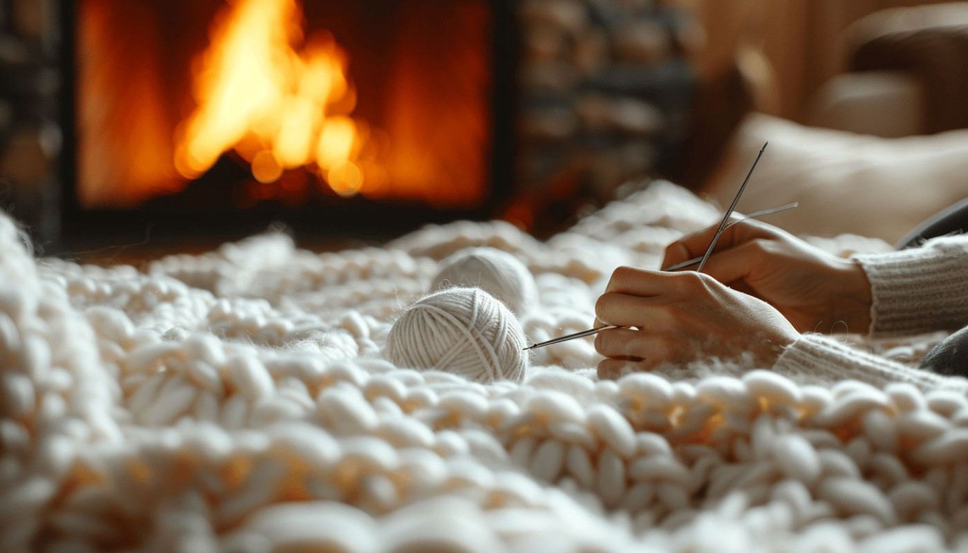 Comment tricoter un plaid en grosse maille à faire soi-même