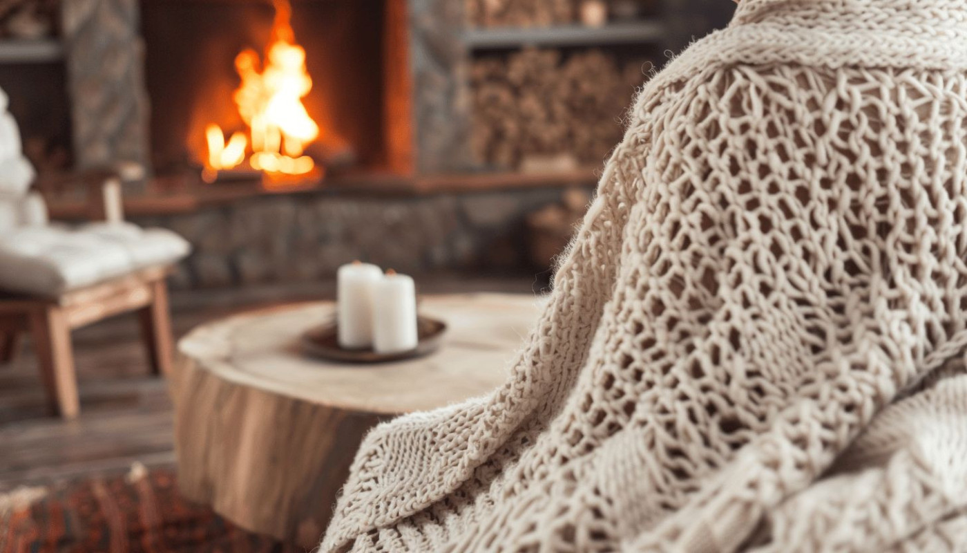 Créer une douce chaleur avec une couverture en grosse laine